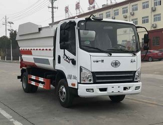 解放輕卡后掛桶垃圾車(chē)